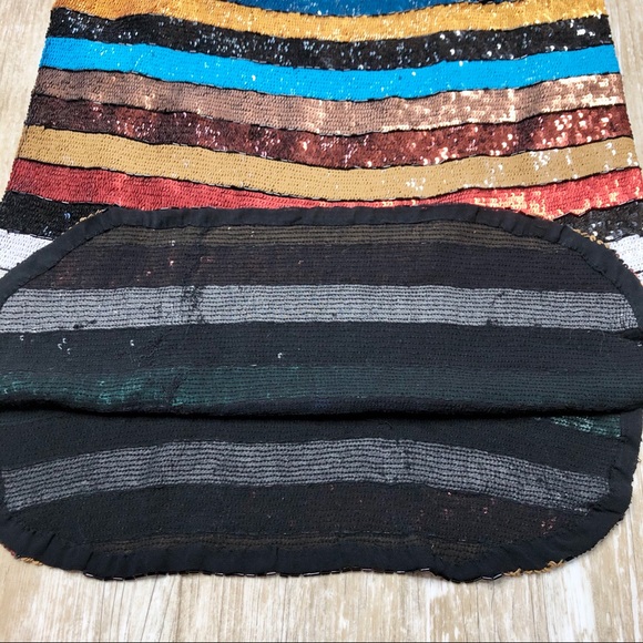 ATTICO Sabrina Sequin Dress Multi Rainbow Mini NWT - Picture 14 of 15